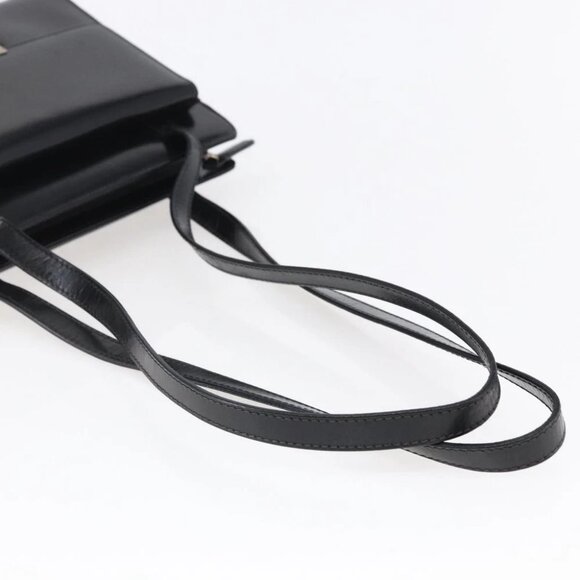 GUCCI Shoulder Bag Leather Black Silver - Picture 6 of 16